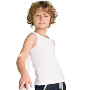 Pack 6 Débardeurs Garçon Blanc