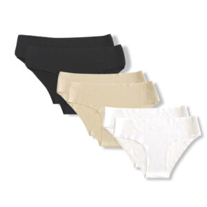 Pack 6 Slips Femme Taille Basse Sans Couture