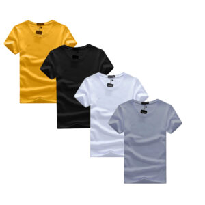 Pack 4 T-shirt Homme Coton