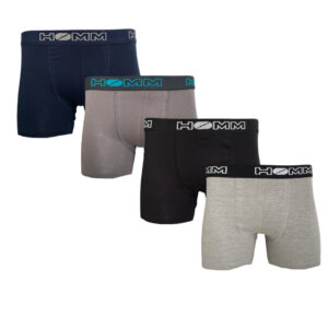Pack 4 Boxers Homme HOMM Coton
