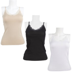 Pack 3 Débardeurs Femme Dentelle