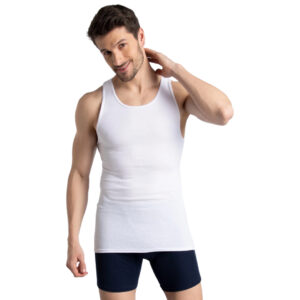 Pack 6 Débardeurs Homme Blanc