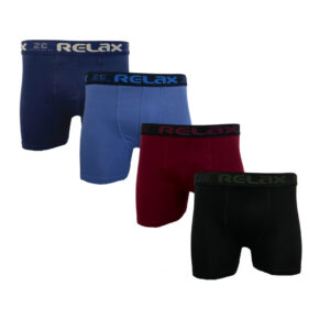 Pack 4 Boxers Homme Relax Coton