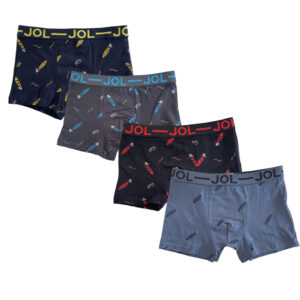 Pack 4 Boxers Garçon Coton