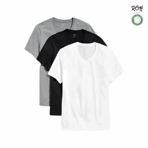 Pack 3 T-shirt Coton Col V