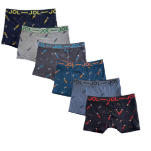 Pack 6 Boxers Garçon Coton