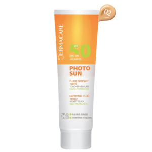 DERMACARE PHOTOSUN FLUIDE MATIFIANT TEINTÉ 02