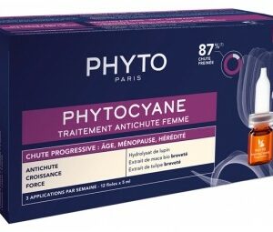 PHYTO PHYTOCYANE TRAITEMENT ANTI-CHUTE PROGRESSIVE FEMME 12*5ML