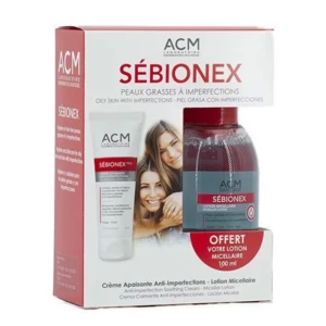 ACM Coffret SÉBIONEX Trio Crème apaisante + Lotion micellaire offerte