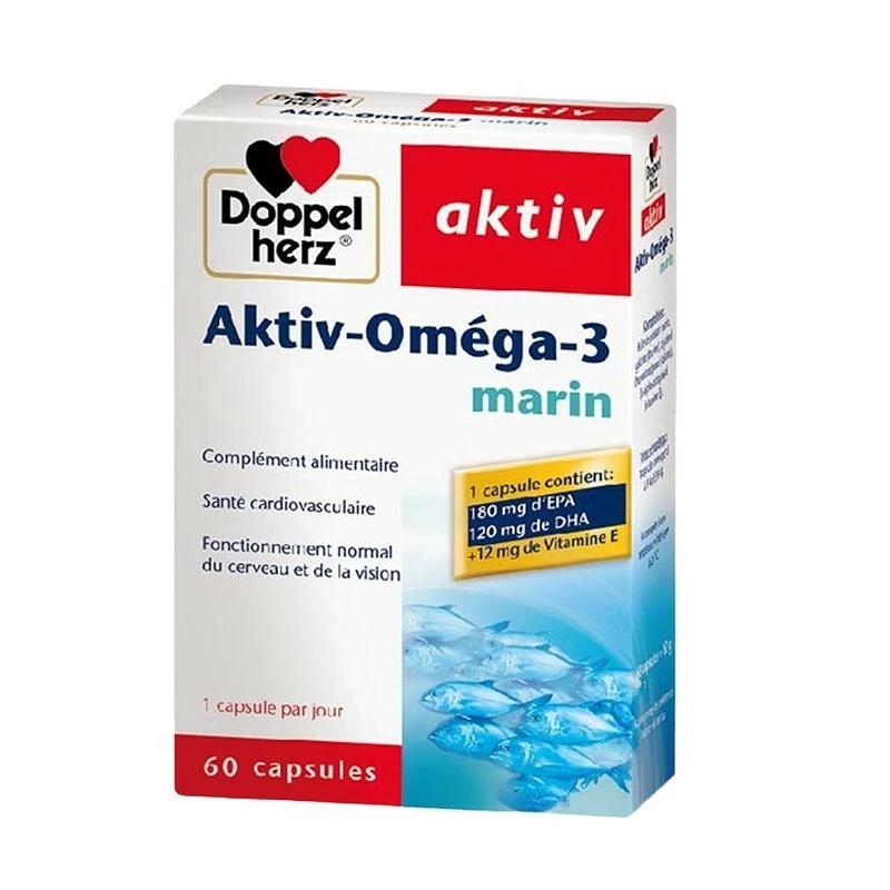 novophane-coffret-programme-intensif-anti-chute-59.webp DOPPELHERZ AKTIV Oméga-3 marin, 60 Capsules